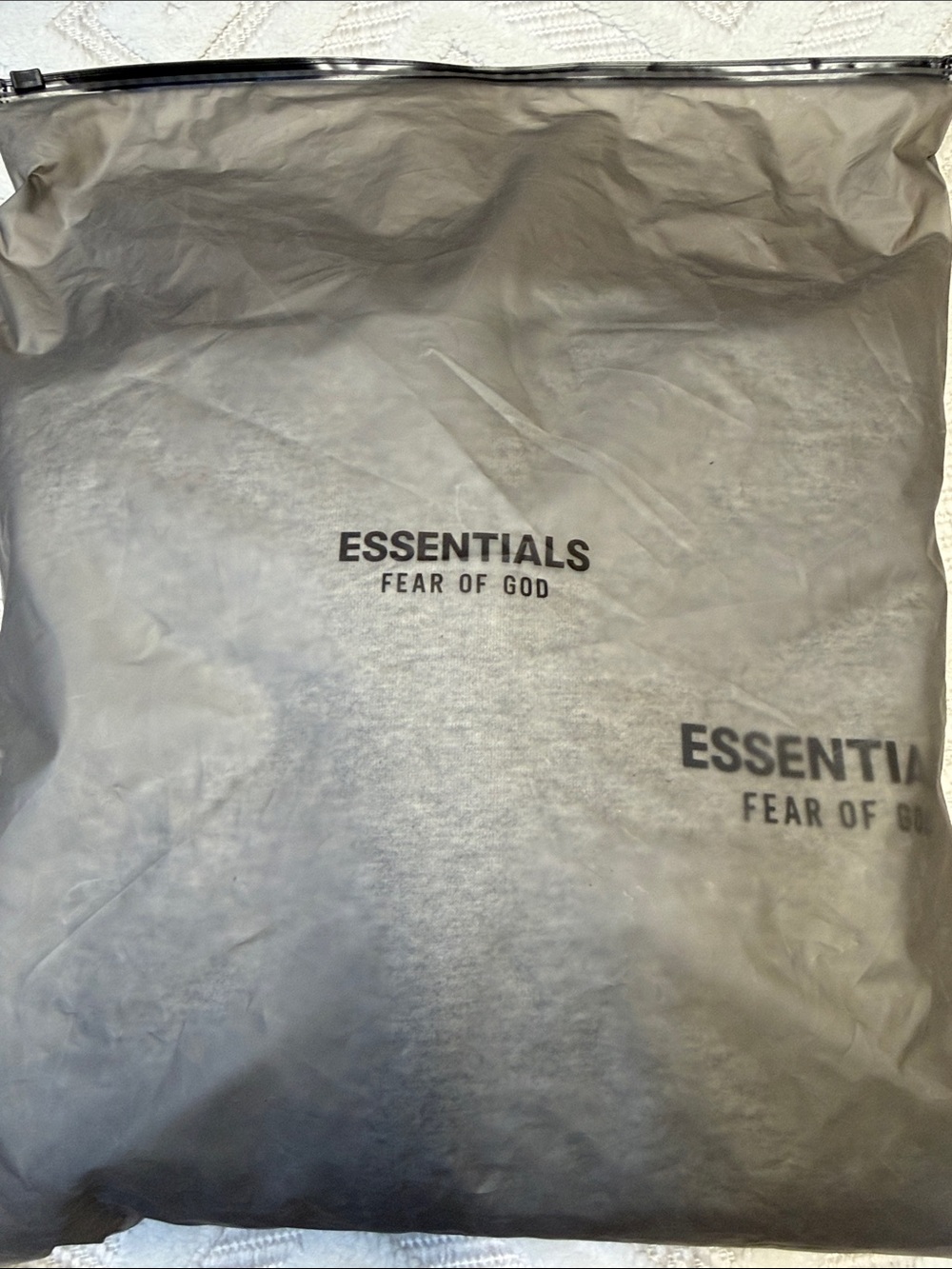 Fear of God ESSENTIALS Light Heather Grey Fleece Hoodie - Picture 8 of 9